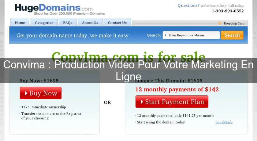 Convima : Production Video Pour Votre Marketing En Ligne