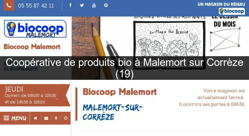Coopérative de produits bio à Malemort sur Corrèze (19)