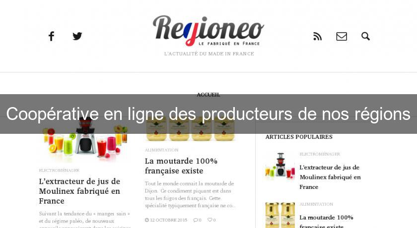 Coopérative en ligne des producteurs de nos régions Coopérative en ligne des producteurs de nos régions
