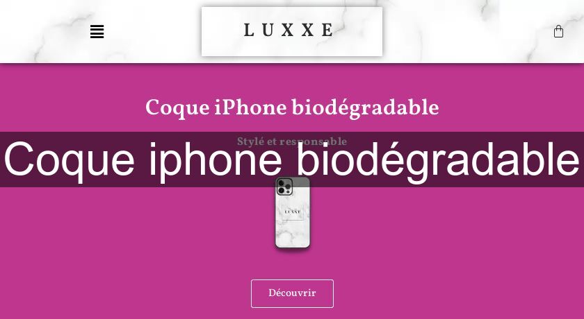 Coque iphone biodégradable