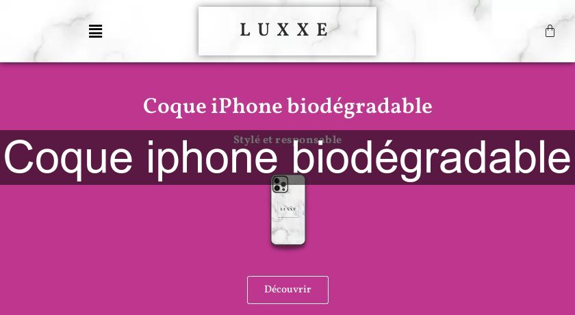 Coque iphone biodégradable Coque iphone biodégradable