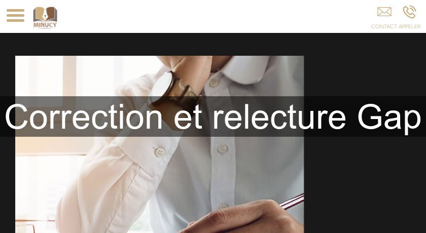 Correction et relecture Gap Correction et relecture Gap