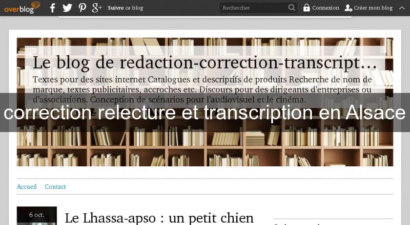 correction relecture et transcription en Alsace correction relecture et transcription en Alsace