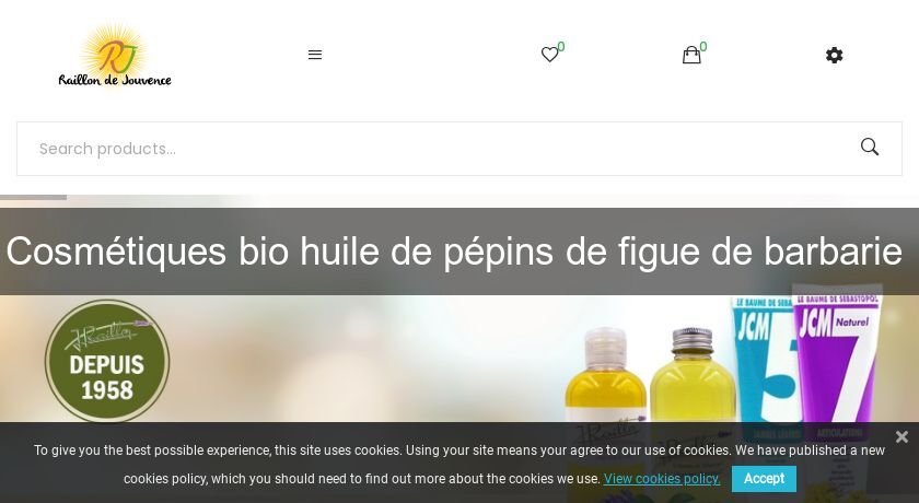 Cosmétiques bio huile de pépins de figue de barbarie 