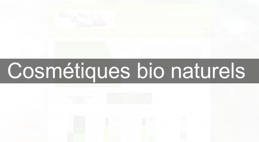 Cosmétiques bio naturels 