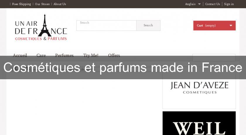Cosmétiques et parfums made in France
