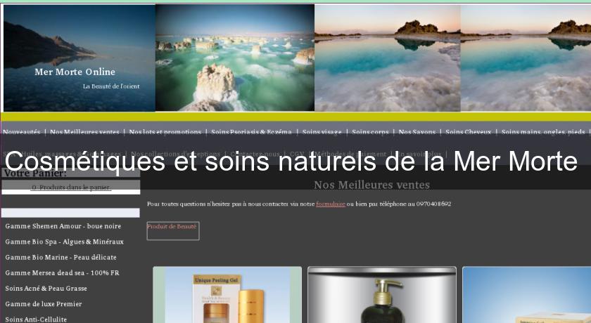 Cosmétiques et soins naturels de la Mer Morte 