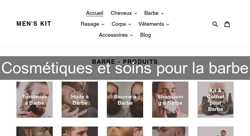 Cosmétiques et soins pour la barbe Cosmétiques et soins pour la barbe