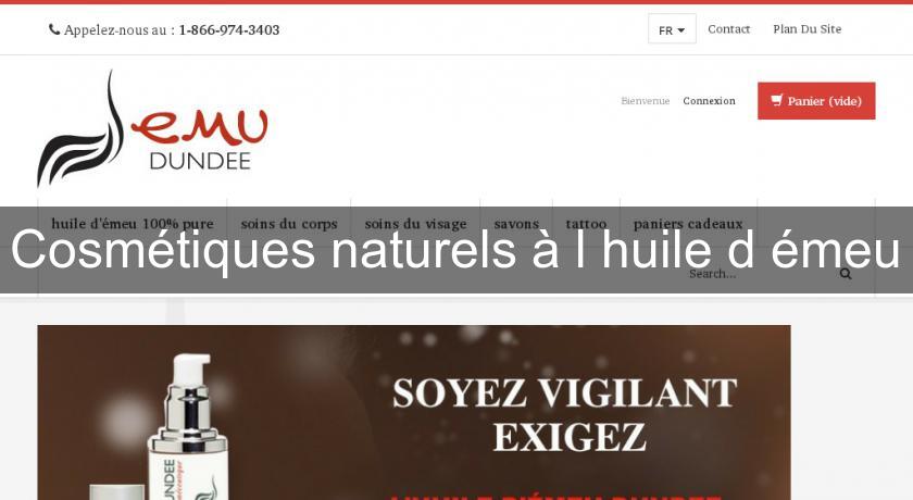 Cosmétiques naturels à l'huile d'émeu Cosmétiques naturels à l'huile d'émeu