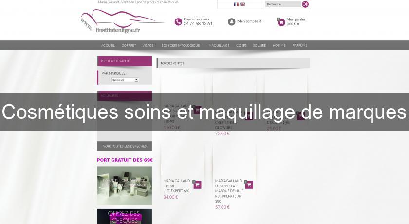 Cosmétiques soins et maquillage de marques Cosmétiques soins et maquillage de marques
