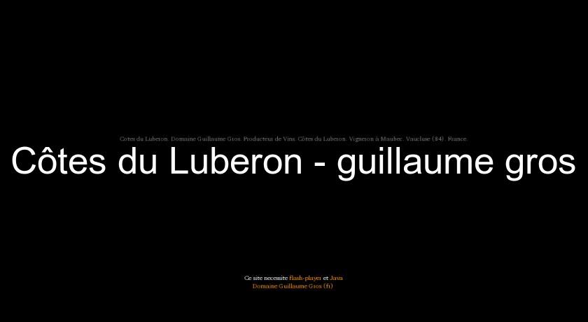 Côtes du Luberon - guillaume gros