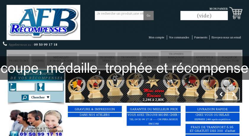 coupe, médaille, trophée et récompense