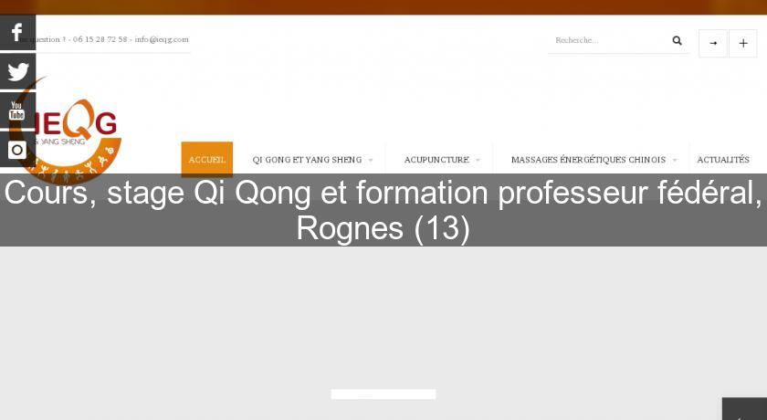 Cours, stage Qi Qong et formation professeur fédéral, Rognes (13) Cours, stage Qi Qong et formation professeur fédéral, Rognes (13)