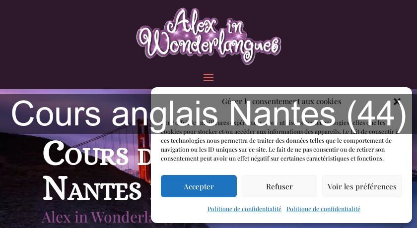 Cours anglais Nantes (44) Cours anglais Nantes (44)