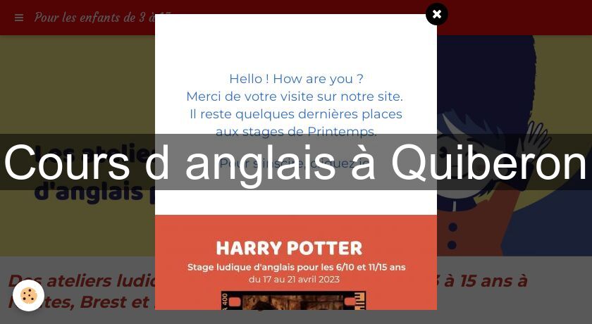 Cours d'anglais à Quiberon