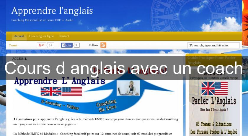 Cours d'anglais avec un coach Cours d'anglais avec un coach