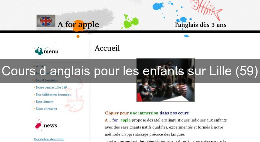 Cours d'anglais pour les enfants sur Lille (59) Cours d'anglais pour les enfants sur Lille (59)