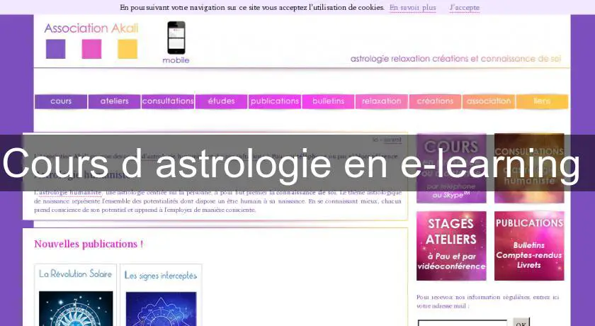 Cours d'astrologie en e-learning 