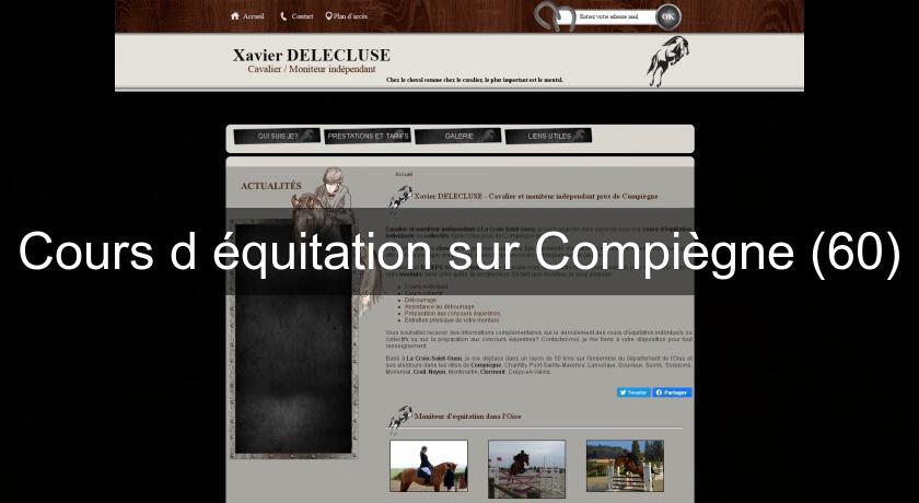 Cours d'équitation sur Compiègne (60) Cours d'équitation sur Compiègne (60)