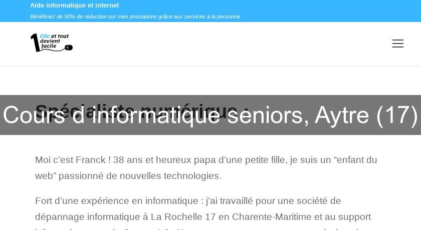 Cours d'informatique seniors, Aytre (17) Cours d'informatique seniors, Aytre (17)