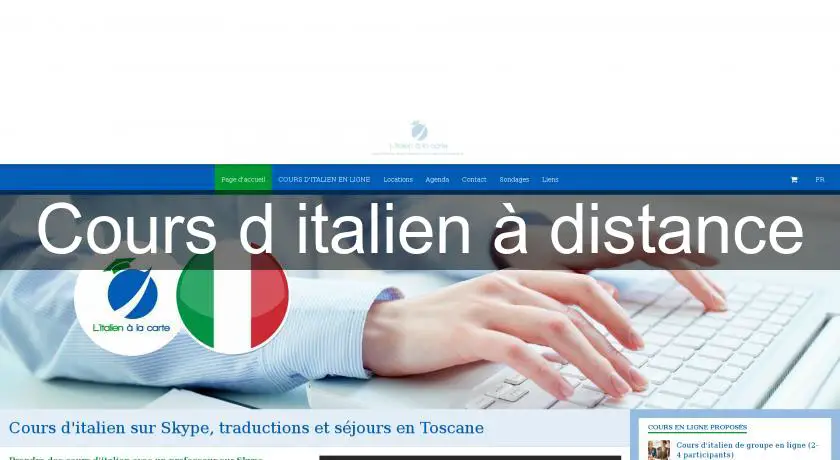 Cours d'italien à distance
