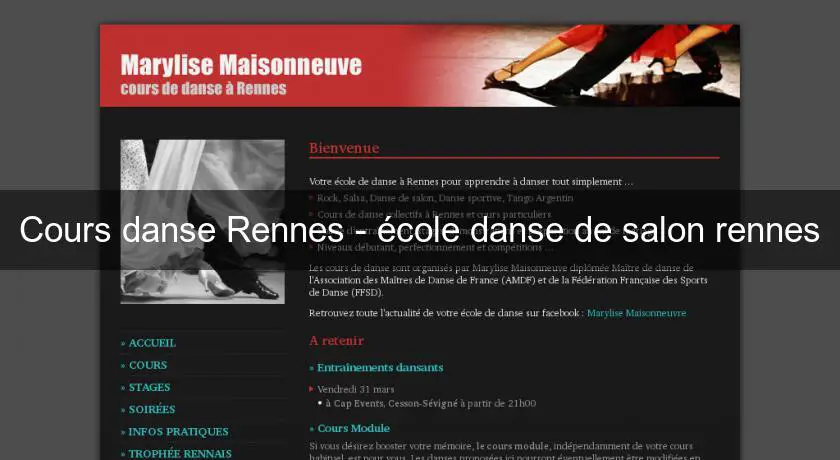 Cours danse Rennes - école danse de salon rennes