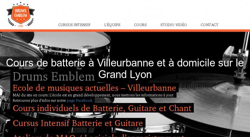 Cours de batterie à Villeurbanne et à domicile sur le Grand Lyon Cours de batterie à Villeurbanne et à domicile sur le Grand Lyon