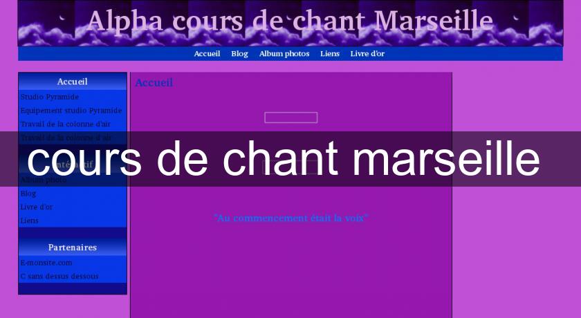 cours de chant marseille 