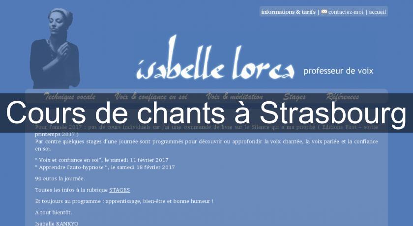Cours de chants à Strasbourg Cours de chants à Strasbourg