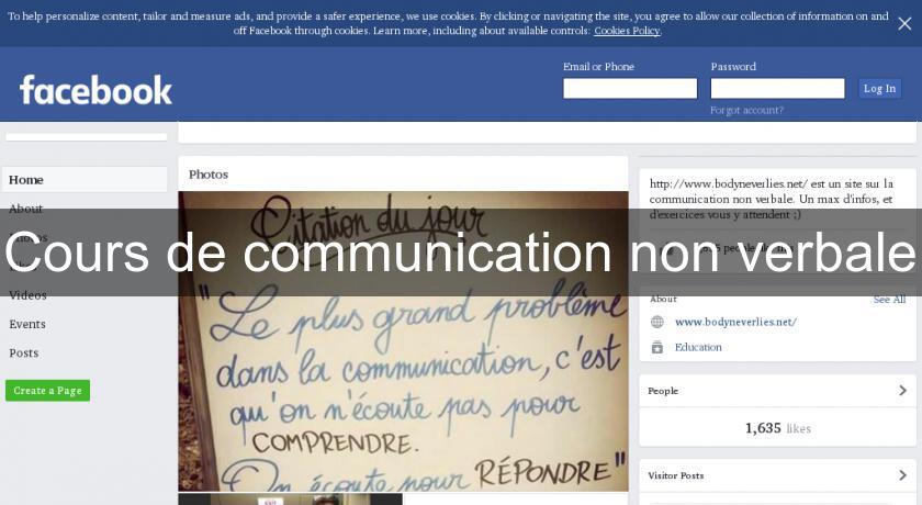 Cours de communication non verbale