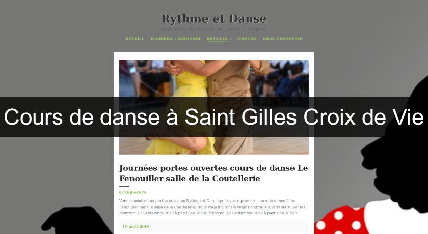 Cours de danse à Saint Gilles Croix de Vie