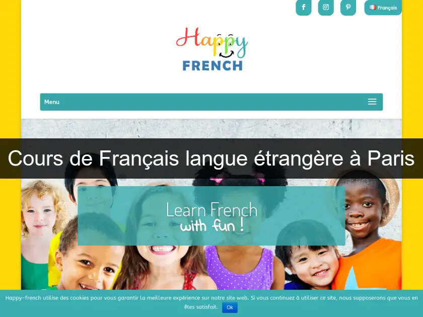 Cours de Français langue étrangère à Paris