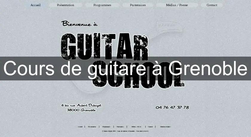 Cours de guitare à Grenoble