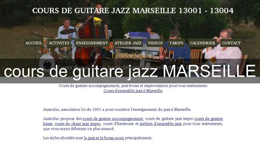 cours de guitare jazz MARSEILLE