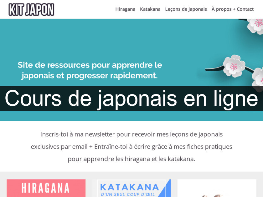 Cours de japonais en ligne