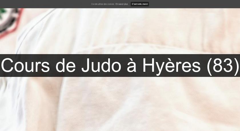 Cours de Judo à Hyères (83)