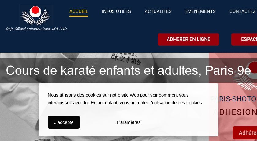 Cours de karaté enfants et adultes, Paris 9e