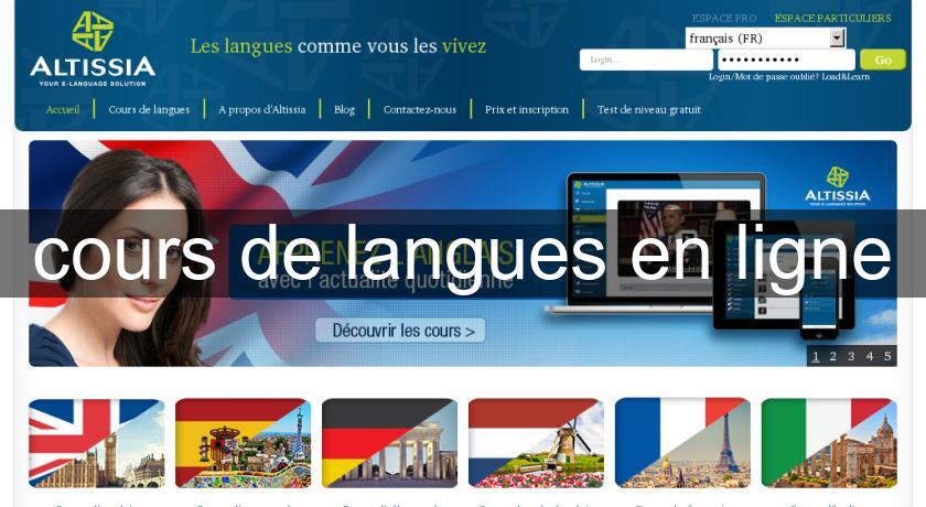 cours de langues en ligne cours de langues en ligne