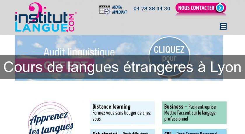 Cours de langues étrangères à Lyon Cours de langues étrangères à Lyon
