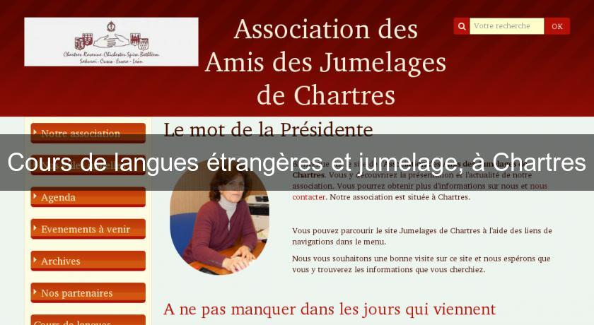 Cours de langues étrangères et jumelage, à Chartres Cours de langues étrangères et jumelage, à Chartres