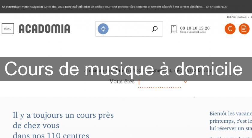 Cours de musique à domicile 