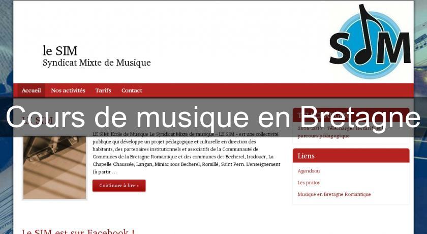 Cours de musique en Bretagne