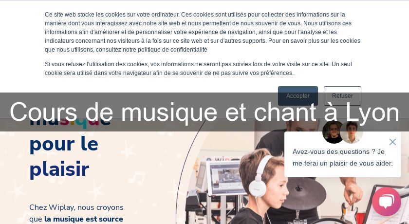 Cours de musique et chant à Lyon Cours de musique et chant à Lyon
