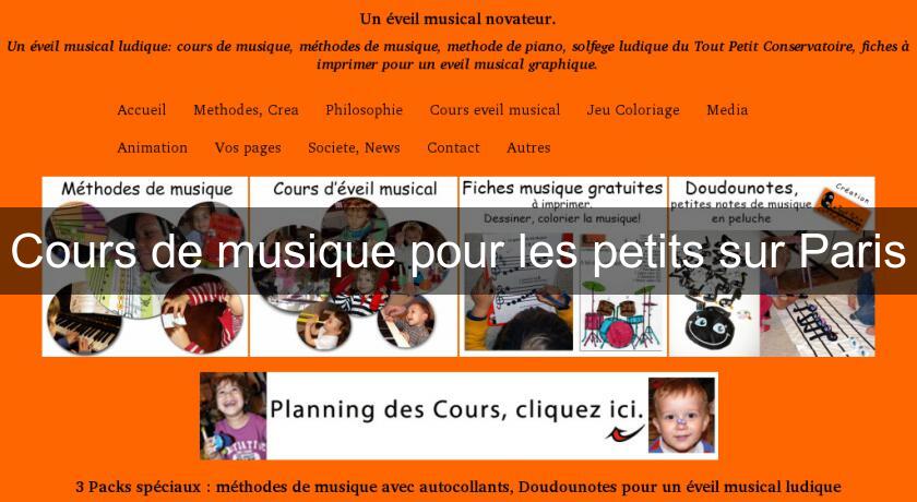 Cours de musique pour les petits sur Paris Cours de musique pour les petits sur Paris