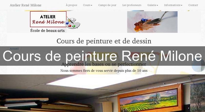 Cours de peinture René Milone Cours de peinture René Milone