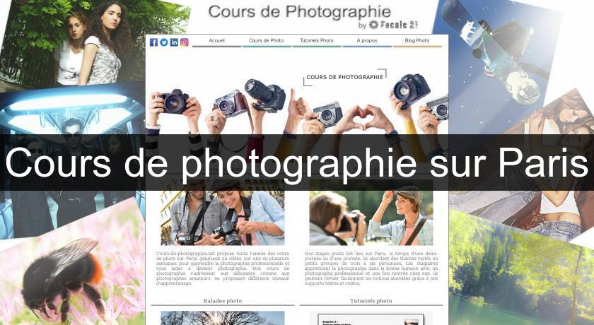 Cours de photographie sur Paris