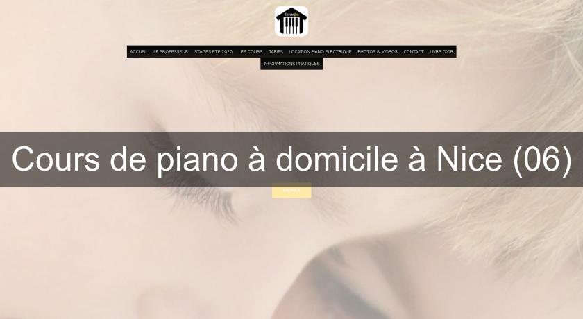 Cours de piano à domicile à Nice (06) Cours de piano à domicile à Nice (06)