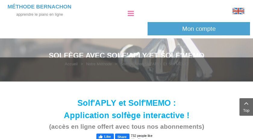 Cours de piano en ligne et application solfège