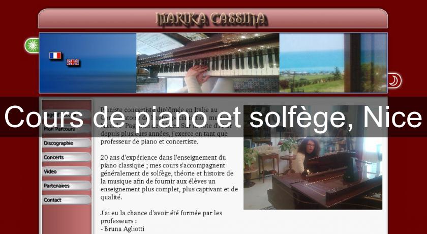 Cours de piano et solfège, Nice Cours de piano et solfège, Nice