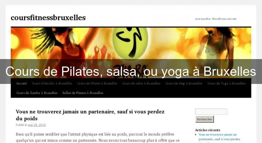 Cours de Pilates, salsa, ou yoga à Bruxelles